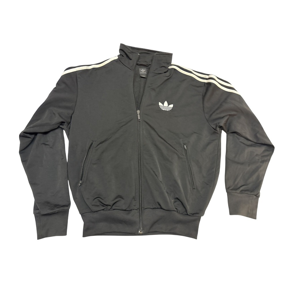 Adidas Originals Mens Black White Trefoil Track Jacket AGC002 Size M